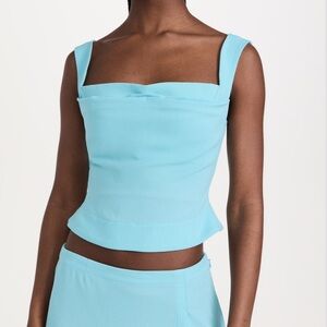 NWT Miaou Imogene Corset in Teal - Size Large